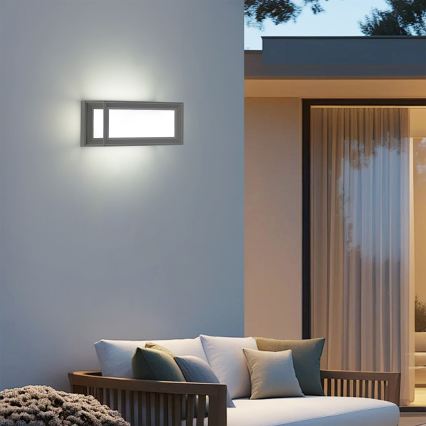 Brilagi - LED spoljašnje zidno svetlo PARKER LED/12W/230V sivo IP44