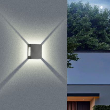 Brilagi - LED spoljašnje zidno svetlo QUADRAY LED/4W/230V antracit IP65
