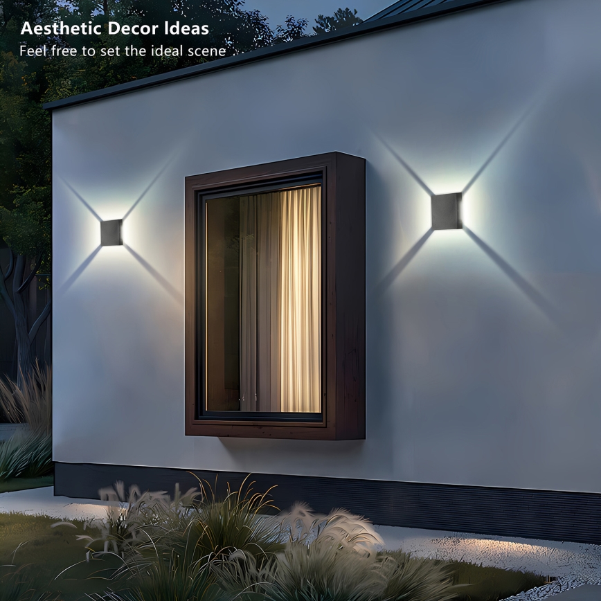 Brilagi - LED spoljašnje zidno svetlo QUADRAY LED/4W/230V antracit IP65