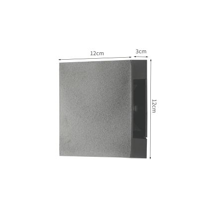 Brilagi - LED spoljašnje zidno svetlo QUADRAY LED/4W/230V antracit IP65