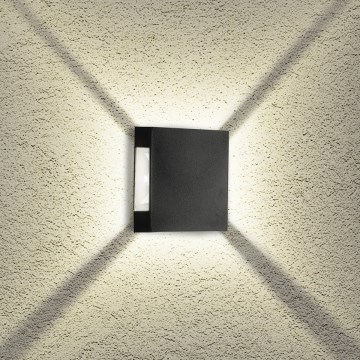 Brilagi - LED spoljašnje zidno svetlo QUADRAY LED/4W/230V crno IP65