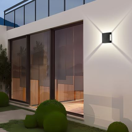 Brilagi - LED spoljašnje zidno svetlo QUADRAY LED/4W/230V crno IP65