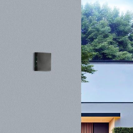 Brilagi - LED spoljašnje zidno svetlo QUADRAY LED/4W/230V crno IP65