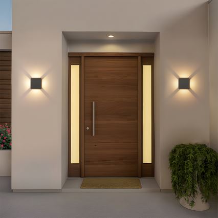 Brilagi - LED spoljašnje zidno svetlo QUADRAY LED/6W/230V antracit IP54