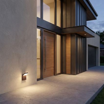 Brilagi - LED spoljašnje zidno svetlo RIANO LED/8W/230V braon IP65