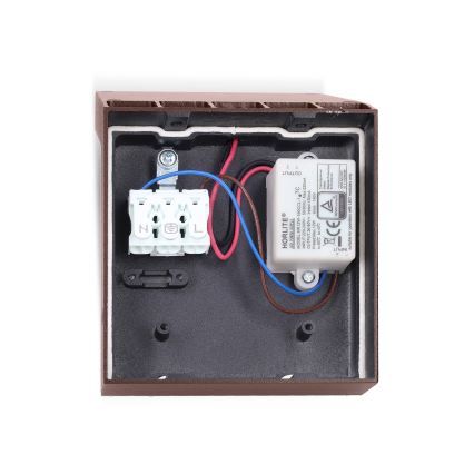 BRILAGI - LED spoljašnje zidno svetlo RIANO LED/8W/230V braon IP65