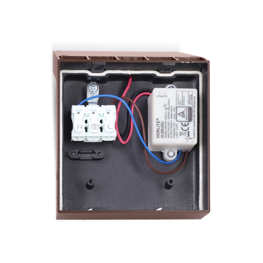 BRILAGI - LED spoljašnje zidno svetlo RIANO LED/8W/230V braon IP65
