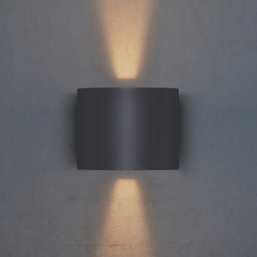 Brilagi - LED spoljašnje zidno svetlo RONDO LED/6W/230V antracitno IP54