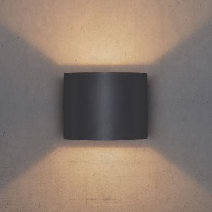 Brilagi - LED spoljašnje zidno svetlo RONDO LED/6W/230V antracitno IP54