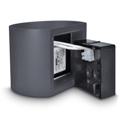 Brilagi - LED spoljašnje zidno svetlo RONDO LED/6W/230V antracitno IP54