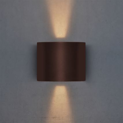 Brilagi - LED spoljašnje zidno svetlo RONDO LED/6W/230V braon IP54