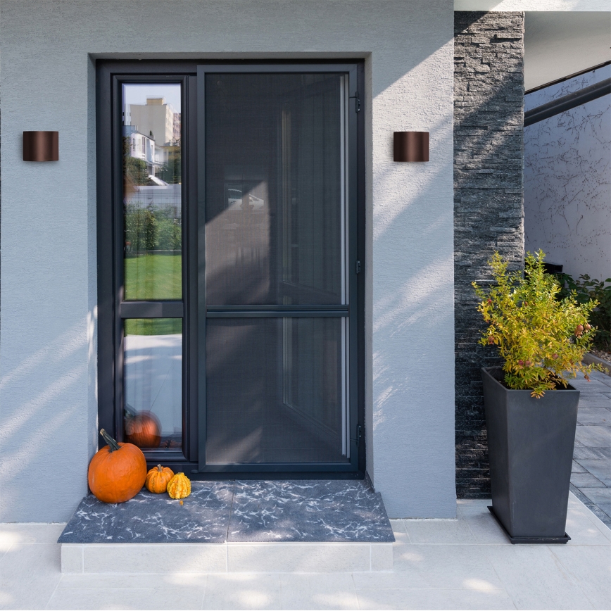 Brilagi - LED spoljašnje zidno svetlo RONDO LED/6W/230V braon IP54