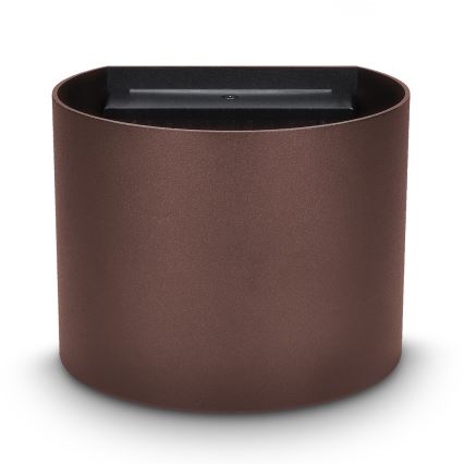 Brilagi - LED spoljašnje zidno svetlo RONDO LED/6W/230V braon IP54