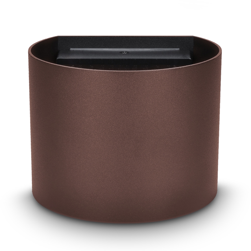 Brilagi - LED spoljašnje zidno svetlo RONDO LED/6W/230V braon IP54