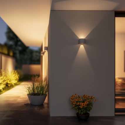 Brilagi - LED spoljašnje zidno svetlo RONDO LED/6W/230V siva IP54