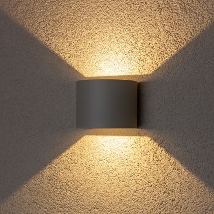 Brilagi - LED spoljašnje zidno svetlo RONDO LED/6W/230V siva IP54