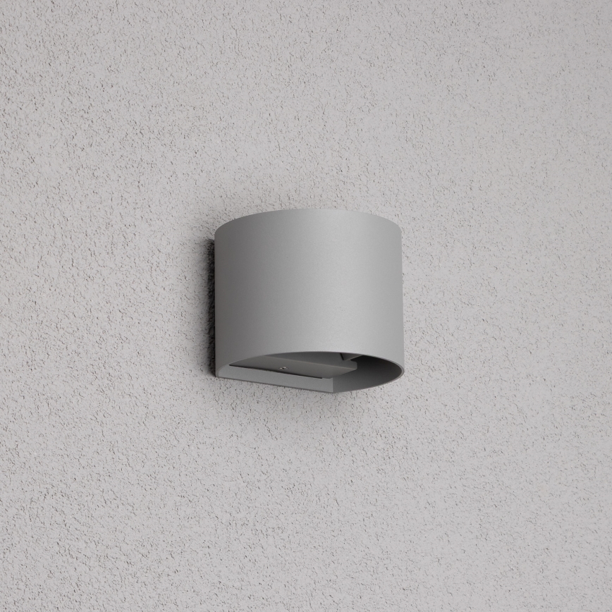 Brilagi - LED spoljašnje zidno svetlo RONDO LED/6W/230V siva IP54