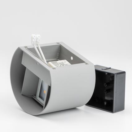 Brilagi - LED spoljašnje zidno svetlo RONDO LED/6W/230V siva IP54