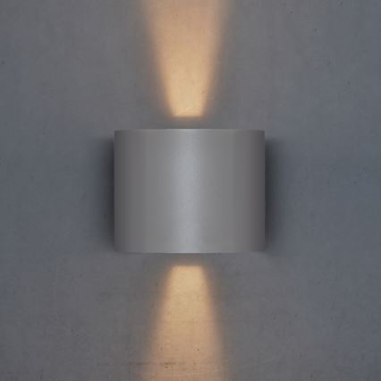 Brilagi - LED spoljašnje zidno svetlo RONDO LED/6W/230V siva IP54