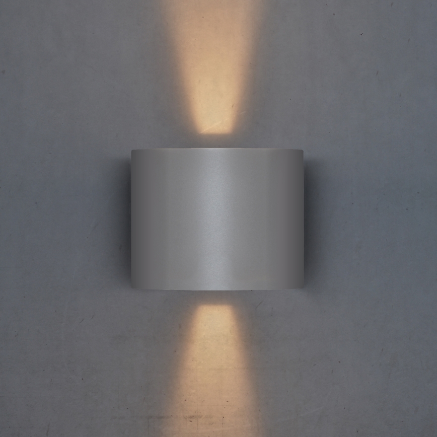 Brilagi - LED spoljašnje zidno svetlo RONDO LED/6W/230V siva IP54