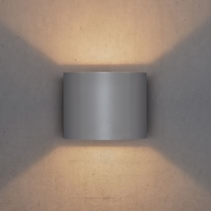 Brilagi - LED spoljašnje zidno svetlo RONDO LED/6W/230V siva IP54