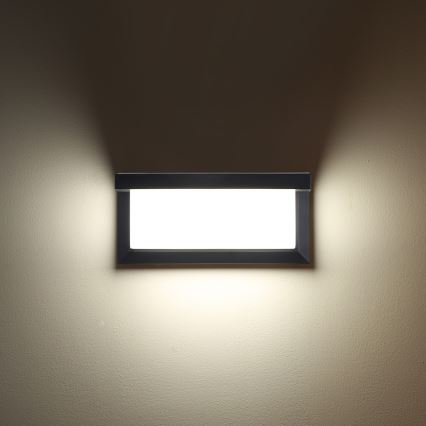 Brilagi - LED spoljašnje zidno svetlo sa senzorom BRICKY LED/12W/230V, antracit, IP54