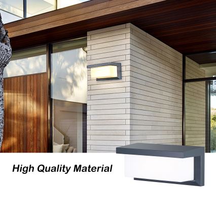 Brilagi - LED spoljašnje zidno svetlo sa senzorom BRICKY LED/12W/230V, antracit, IP54