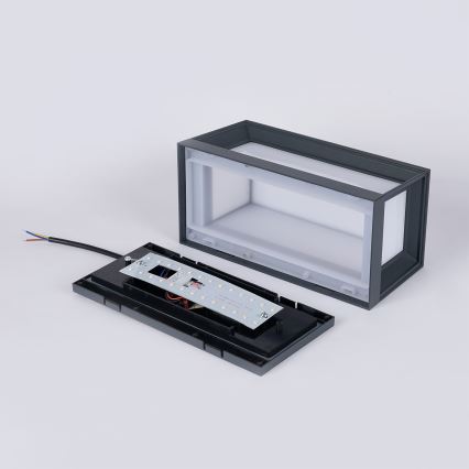 Brilagi - LED spoljno zidno svetlo sa senzorom PARKER LED/12W/230V antracit IP44