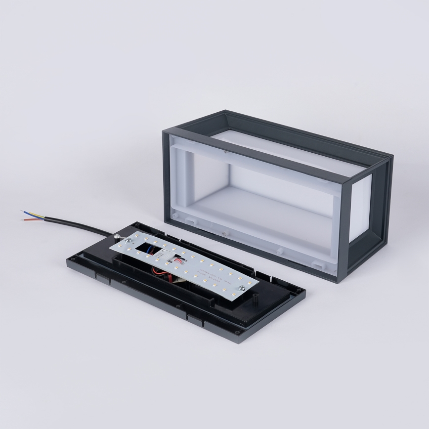 Brilagi - LED spoljno zidno svetlo sa senzorom PARKER LED/12W/230V antracit IP44
