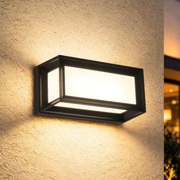 Brilagi - LED spoljašnje zidno svetlo sa senzorom PARKER LED/12W/230V crna IP44