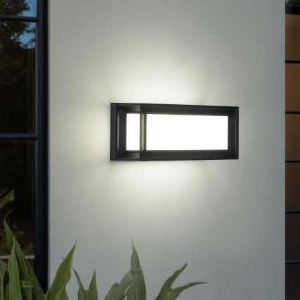 Brilagi - LED spoljašnje zidno svetlo sa senzorom PARKER LED/12W/230V crna IP44