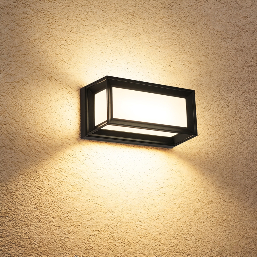 Brilagi - LED spoljašnje zidno svetlo sa senzorom PARKER LED/12W/230V crna IP44