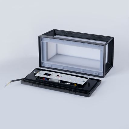 Brilagi - LED spoljašnje zidno svetlo sa senzorom PARKER LED/12W/230V crna IP44