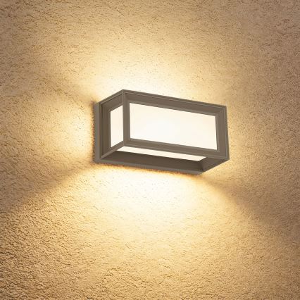 Brilagi - spoljno zidno LED svetlo sa senzorom PARKER LED/12W/230V sivo IP44