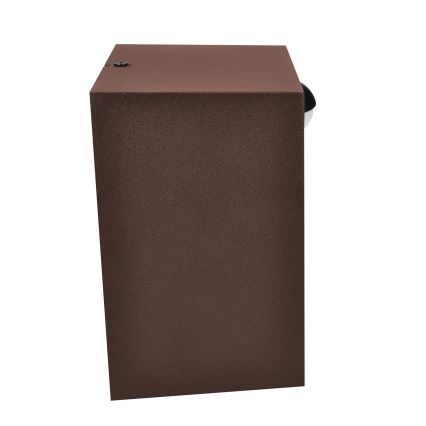 Brilagi - LED spoljašnje zidno svetlo sa senzorom TERNI LED/12W/230V braon IP44