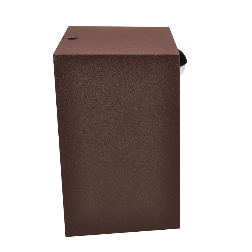 Brilagi - LED spoljašnje zidno svetlo sa senzorom TERNI LED/12W/230V braon IP44