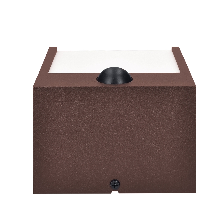 Brilagi - LED spoljašnje zidno svetlo sa senzorom TERNI LED/12W/230V braon IP44