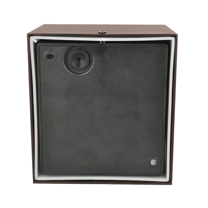 Brilagi - LED spoljašnje zidno svetlo sa senzorom TERNI LED/12W/230V braon IP44