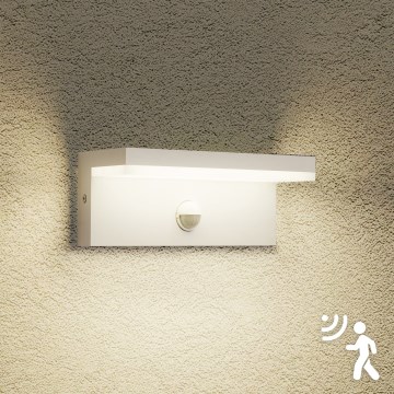 Brilagi - LED spoljašnje zidno svetlo sa senzorom TESSI LED/10W/230V belo IP54