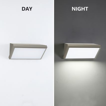 Brilagi - LED spoljno zidno svetlo sa senzorom TRIANGLE LED/20W/230V sivo IP65