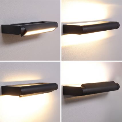Brilagi - LED spoljašnje zidno svetlo SALERNO LED/12W/230V 35,5 cm crna IP65