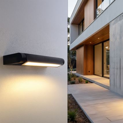 Brilagi - LED spoljašnje zidno svetlo SALERNO LED/12W/230V 35,5 cm crna IP65