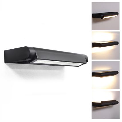 Brilagi - LED spoljašnje zidno svetlo SALERNO LED/12W/230V 35,5 cm crna IP65