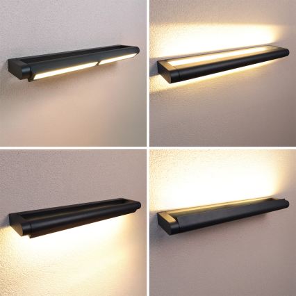 Brilagi - LED spoljašnje zidno svetlo SALERNO LED/24W/230V 66 cm crno IP65