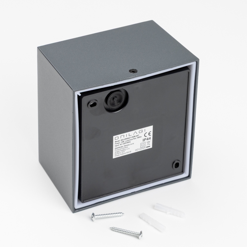 Brilagi - LED spoljašnje zidno svetlo TERNI LED/12W/230V antracit IP44