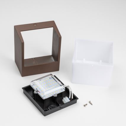 BRILAGI - LED spoljašnje zidno svetlo TERNI LED/12W/230V braon IP44