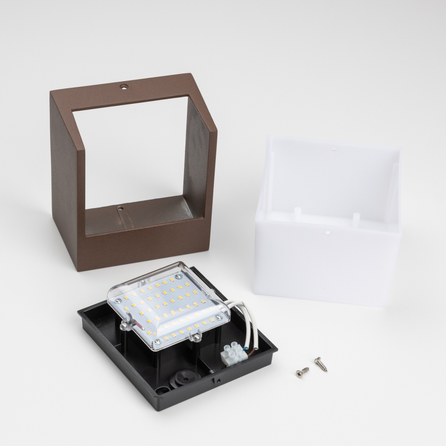 BRILAGI - LED spoljašnje zidno svetlo TERNI LED/12W/230V braon IP44