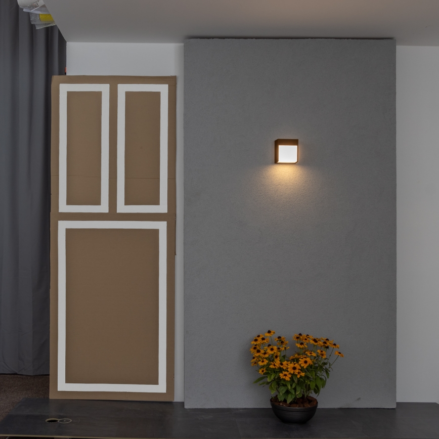 BRILAGI - LED spoljašnje zidno svetlo TERNI LED/12W/230V braon IP44