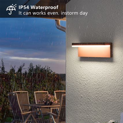 Brilagi - LED spoljašnje zidno svetlo TESSI LED/10W/230V braon IP54