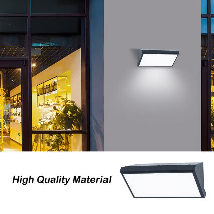 Brilagi - LED spoljno zidno svetlo TRIANGLE LED/20W/230V 3000/4000/6500K antracit IP65